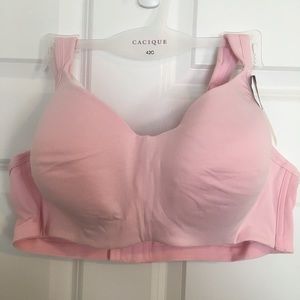 42C Cacique bra, cotton, no wire with molded padding, Pink